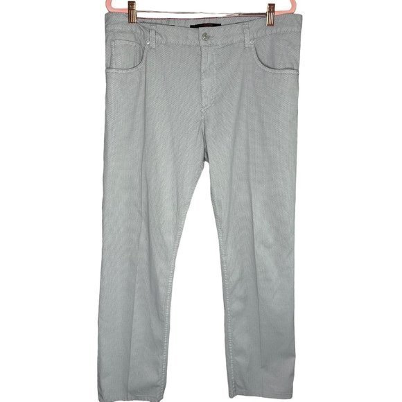 Alberto Stone Super Print Modern Fit Polka Dot Gray Golf Pants Size 36x30 - Picture 2 of 10